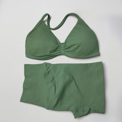 Sculpting Seamless Halter Performance Set