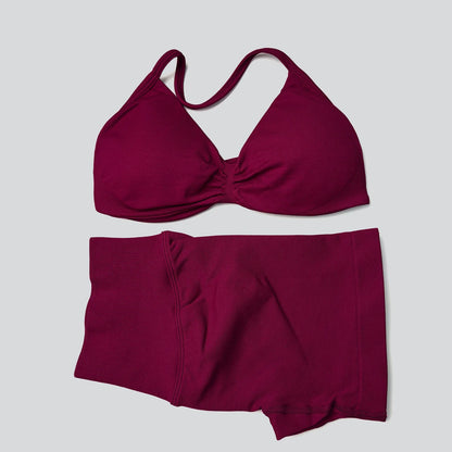 Sculpting Seamless Halter Performance Set