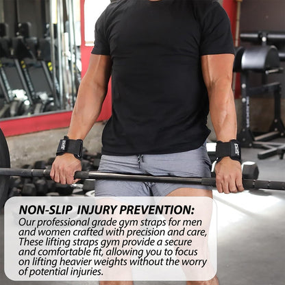 Neoprene Padded Weight Lifting Straps: Heavy-Duty Wrist Support