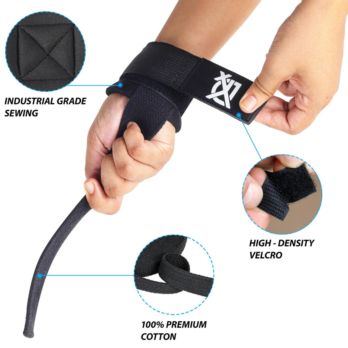 Neoprene Padded Weight Lifting Straps: Heavy-Duty Wrist Support